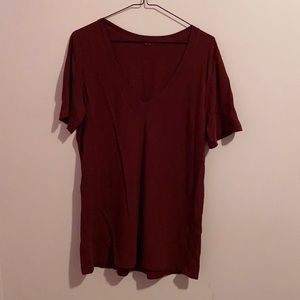 Lululemon love tee size 10 dark red